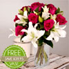 Rose And Lily Bouquet : SarahsFlowers