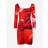 Rose-Print Mini Dress : Roberto Cavalli