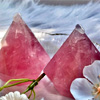Rose Quartz Diamond Point : Helmsman Crystal