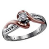 Two Tone Gold Round Cut White Diamond | Dazzlingrock.com