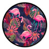 Round Framed Flamingos Panel - Abitarearreda.it