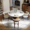 Round Glossy Sintered Stone Dining Table : Povison