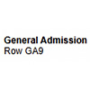 Admission Row GA9 : Megaseats.com