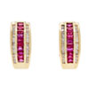 Ruby Diamond Earrings , Modaselle