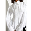 Ruched Poplin Blouse : Saintartnewyork
