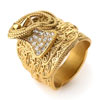 Saddle Ring With Stones , Blingkinglondon.com