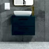 Modena Satin Blue Wall Hung Vanity : RoyalBathrooms