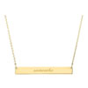 Script Skinny Bar Necklace : Tiny Tags