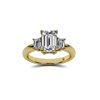 Seraphina Yellow Gold Three Stone : Lajoyajewelry.com