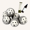 6 Smiling Sheep Wool Dryer Balls : Smartsheepdryerballs.com