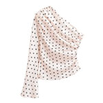 Single Shoulder Sleeve Casual Top - Fleurwear.com