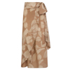 Skirt in Mocha Foglia Print - Hansine