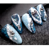 Sky Canvas - Almond Handmade Nails : Poorguyshop.com