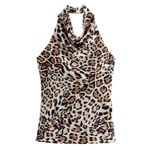 Sleeveless Backless Halter Neck Tops : Fleurwear