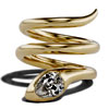 Snake Pinky Wrap Ring - Yves Jewelry
