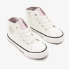 White Patent Leather High Top Sneakers : Conguitos