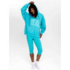 Split Neck Hoodie Teal | TheBar