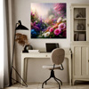 Spring Rain Garden Canvas : Home Art Haven