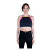 Essential Ribbed Square Neck Crop Top - Fang