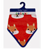 Organic Squirrel Print Dribble Bib : Tobytiger.co.uk