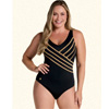 Swimsuit With Elegant 3D Stripes - Leonisa.com