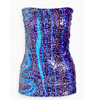 Swirl Printed Stretch Sequin Boob Tube | Sineadgorey.co.uk
