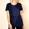 Bshirt Nursing Crew Neck T-shirt in Navy : Thebshirt.com
