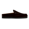 Tenno Walnut Suede Slip-ins : Atp Atelier