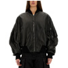 The Attico Leather Bomber Jacket : Wananluxury.com