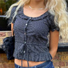 Ines Blouse Black Polka Dot : Minkadinklondon.com