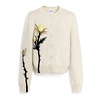 Thistle Motif Cashmere Cardigan : Bamie