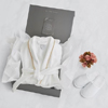 Turkish Cotton Piped Robe : Kassatex