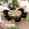 Tuscany 6 Seater Round Dining Set : Royalcraft.co.uk