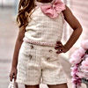 Little Diva Halter Tweed Top and Short Set : Miabellebaby.com