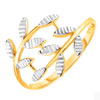 Two Tone Gold Crossover Ring | Justinkyne