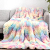 Soft Sherpa Weighted Blanket-Rainbow : Uttermara