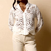 White Broderie Shirt by Vicky Pattison : Little-mistress.com