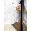 White Linen Blend Fitted Sheet : Piglet In Bed