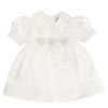 White Satin Dress With Puffed Sleeves | Negozi Pellizzari