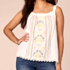 Wide Strap Ruched Square Neck Top : Democracyclothing.com