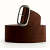 Wide Brown Suede Belt : Ulanka