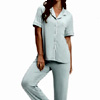 Knit Short Sleeve & Pant Pajama Set : Cozyearth.com
