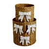 Woven Bow Basket Set : Mud Pie