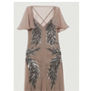Woven Cape Sleeve Maxi Dress - Karen Millen