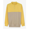 Yellow Colour Block LS High Neck Sweatshirt : Enorsia
