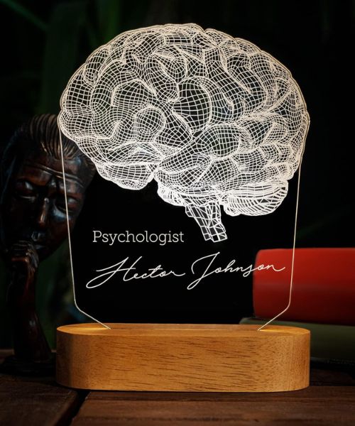 3D Brain Illusion Lamp