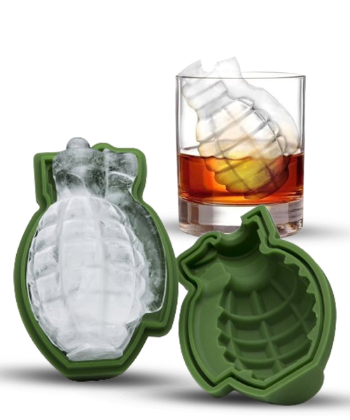 3D Grenade Ice Cube Mould