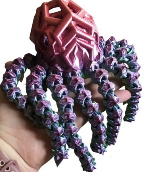 3D Printed Rainbow Octopus