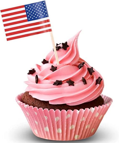 4th of July Flag Cupcake
