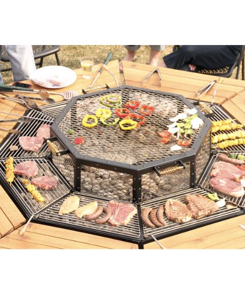 BBQ Grill Round Table Set